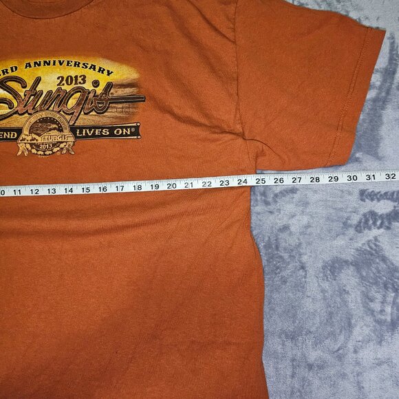 STURGIS Black Hills Rally 73rd Anniversary 2013 T-shirt NO TAG Fits Like XXL - Picture 5 of 7